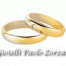 Fedi matrimoniali Polello oro bianco e giallo con brillante Ref. G1803UBG-G1803DBG-0