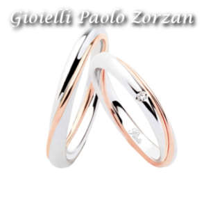 FEDI Matrimoniali ANELLI NUZIALI POLELLO oro 18 kt DIAMANTE Ref. 2838DBR - 2838UBR-0