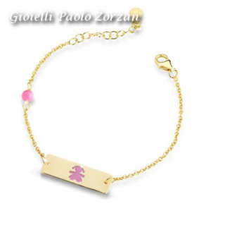 Bracciale le bebè femminuccia in oro giallo 9 kt Ref. PMG013-0