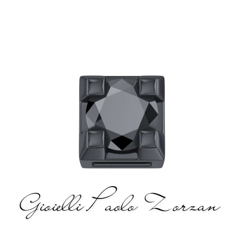 Griffe 0,02 ct in oro brunito e diamante nero Elements DonnaOro Ref. DCHF3471.002  Punti Luce e Pietre