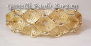 Bracciale Lorenzo Ungari le scintille modello schiava in oro giallo 18 kt Ref. LU015-0