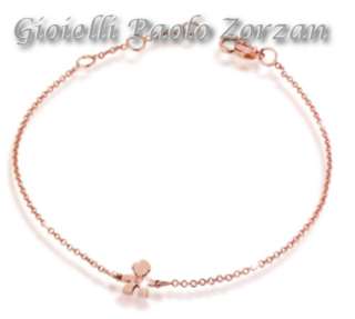 Bracciale le bebè maschietto in oro rosa 18 Kt e brillantino Ref. LBB325-0