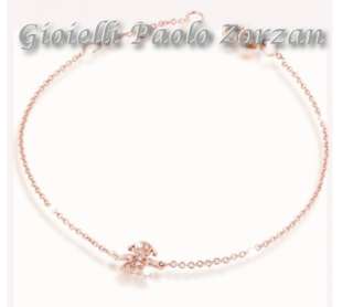 Bracciale le bebè femminuccia in oro rosa 18 Kt e brillanti Ref. LBB328-0