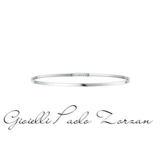 Bracciale Donna Oro Elements Bangle Argento Lucido Con Chiusura In Acciaio Unisex  Dfbf4108   Bracciali Bracciali Rigidi