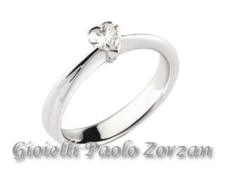 Anello solitario con diamante a cuore Polello Ref. G3040B2-0