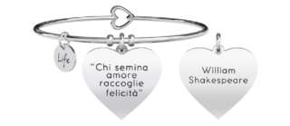 Bracciale Kidult "Chi semina amore raccoglie felicità. - Shakespeare -Ref. 731270-0