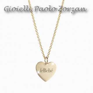 Collana le bebe' cuore le coccole in oro giallo ref. LBB143-0