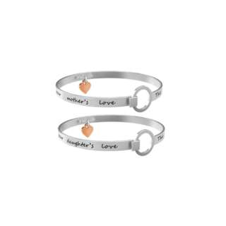 Set Bracciali Kidult Life Family Mamma-Figlia Love in Acciaio ref. 731106-0