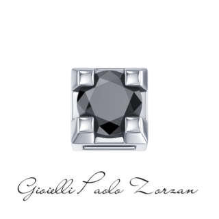 Griffe 0,02 ct in oro bianco e diamante nero Elements DonnaOro Ref. DCHF3303.002  Punti Luce e Pietre