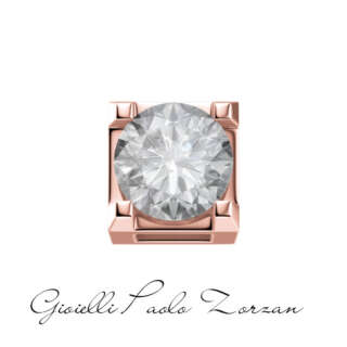 Griffe 0,05 ct in oro rosa e diamante Elements DonnaOro Ref. DCHF3304.005  Punti Luce e Pietre