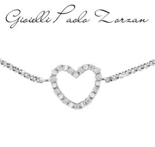 Bracciale Artlinea cuore in oro bianco e diamanti ref. BD066-4B-0