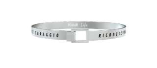 Bracciale Kidult uomo Acciaio Philosophy RICONOSCERE DI AVERE PAURA E'... 731198-0