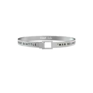 Bracciale Kidult per Uomo in Acciaio con scritta Natura | Beneficienza 731390-0