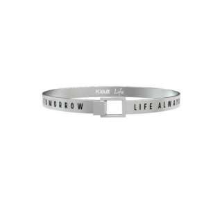 Bracciale Kidult per Uomo a Fascia in Acciaio con scritta sulla Vita 731391-0