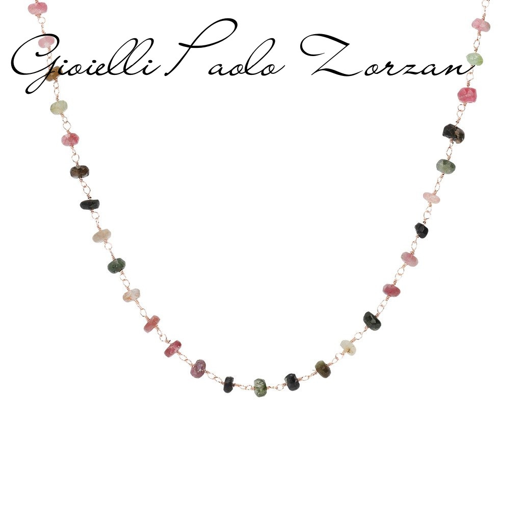 Collana Bronzallure Con Pietre Naturali Multicolor Ref Wsbz01336 Gioielleria Paolo Zorzan