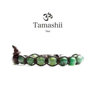 Bracciale Tamashii Agata Verde Striata bhs900-140-0