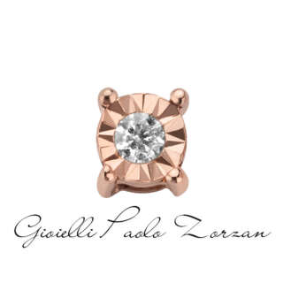 Astro Punto Tondo in oro rosa e diamanti Elements DonnaOro Ref. DCHF8527.002  Punti Luce e Pietre