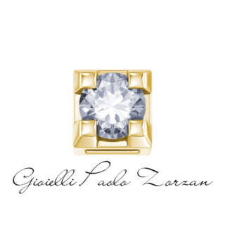 Griffe 0,02 ct in oro giallo e diamante Elements DonnaOro Ref. DCHF7442.002  Punti Luce e Pietre