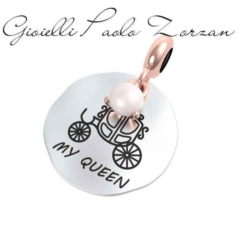 Charm Rerum Famiglia Ciondolo in argento e Perla  25073