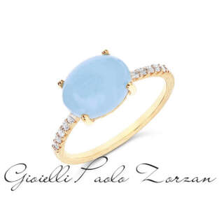 Anello Nanis DANCING AZURE in oro giallo AS9-597GG-IN  Anelli