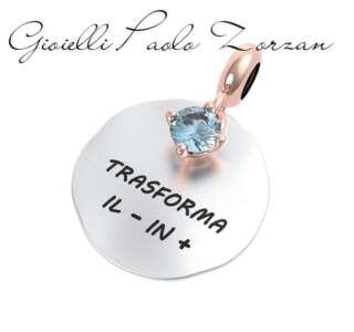 Charm Rerum New in argento e topazio azzurro 25148  Elementi per Bracciali