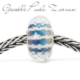 Beads Trollbeads in Argento e Vetro  Cielo Infinito  TGLBE-30032  Elementi per Bracciali