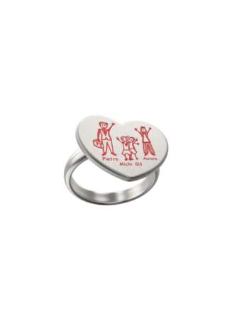 Anello Happy Family in Argento Cuore Piccolo ref. CU01-AN  Anelli