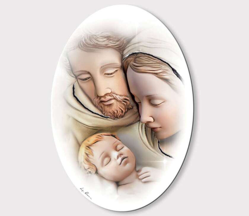 Quadro Estego ovale famiglia 054322  Regalistica