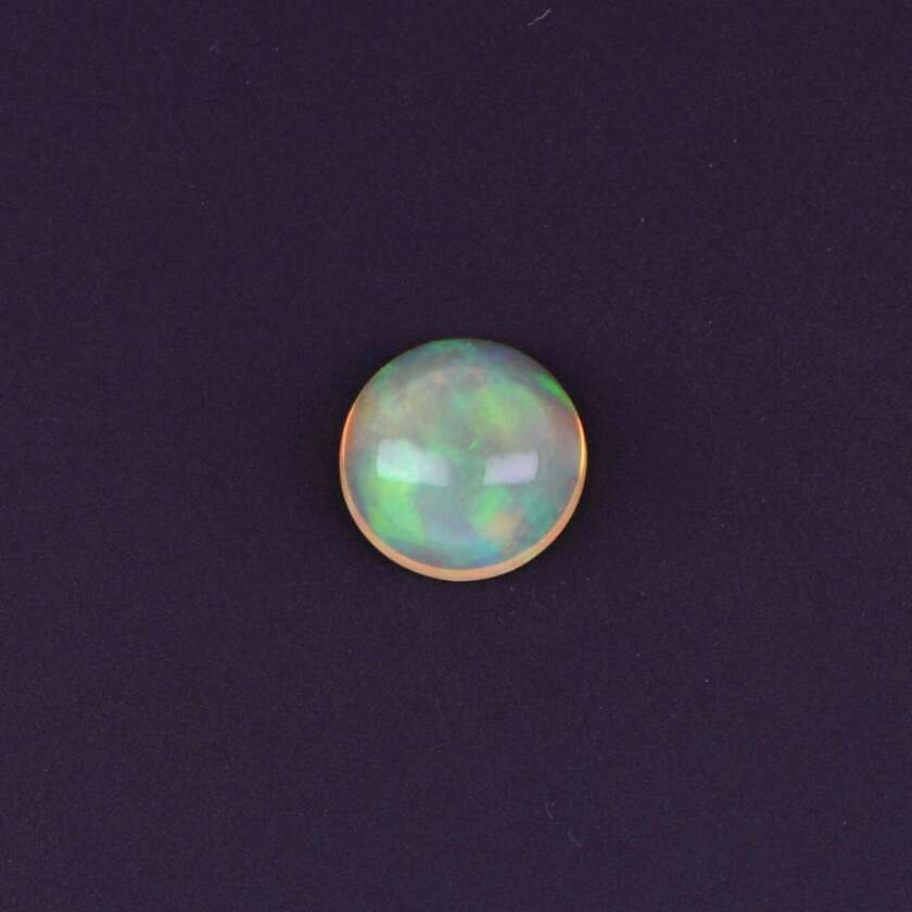 Opale Africano Naturale Taglio Rotondo Cabochon ct 1.71 ref OETQ171EP   Pietre Preziose Pietre preziose e Minerali