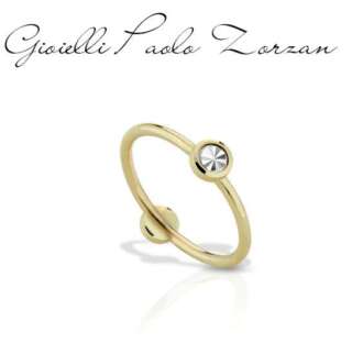 Anello Roberto Giannotti in oro con punto luce in oro bianco diamantato NKT375  Anelli