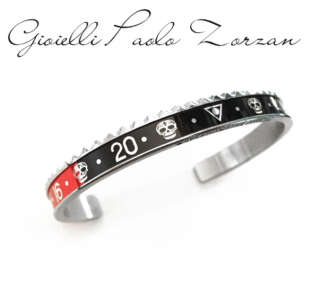 Bracciale speedometer COLLEZIONE SKULL rosso nero  SBR-0901-SKULL  Bracciali