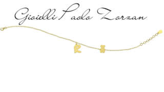 Bracciale Nanan con Lettera "R" in oro giallo 9 kt NGLD0031R  Bracciali a Maglia