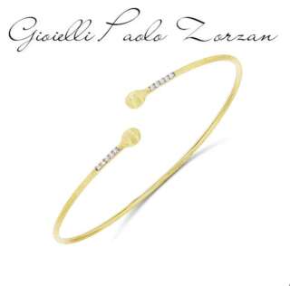 Bracciale Nanis a schiava "DANCING ÉLITE" essenziale inciso a mano in oro e diamanti BS7-583  Bracciali Rigidi