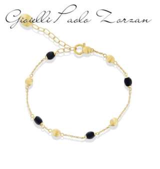 Bracciale Nanis "DANCING MYSTERY BLACK" essenziale in oro e onice nero BN4-587  Bracciali a Maglia