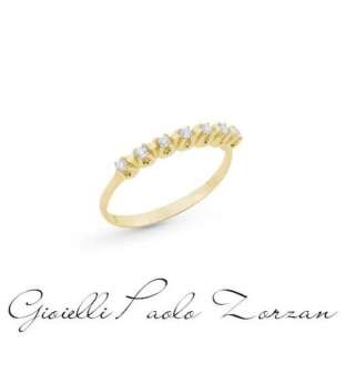 Anello Artlinea riviera 7 pietre 1.50 mm in oro 18 kt con diamanti AD602/DB-4G  Anelli Fascia