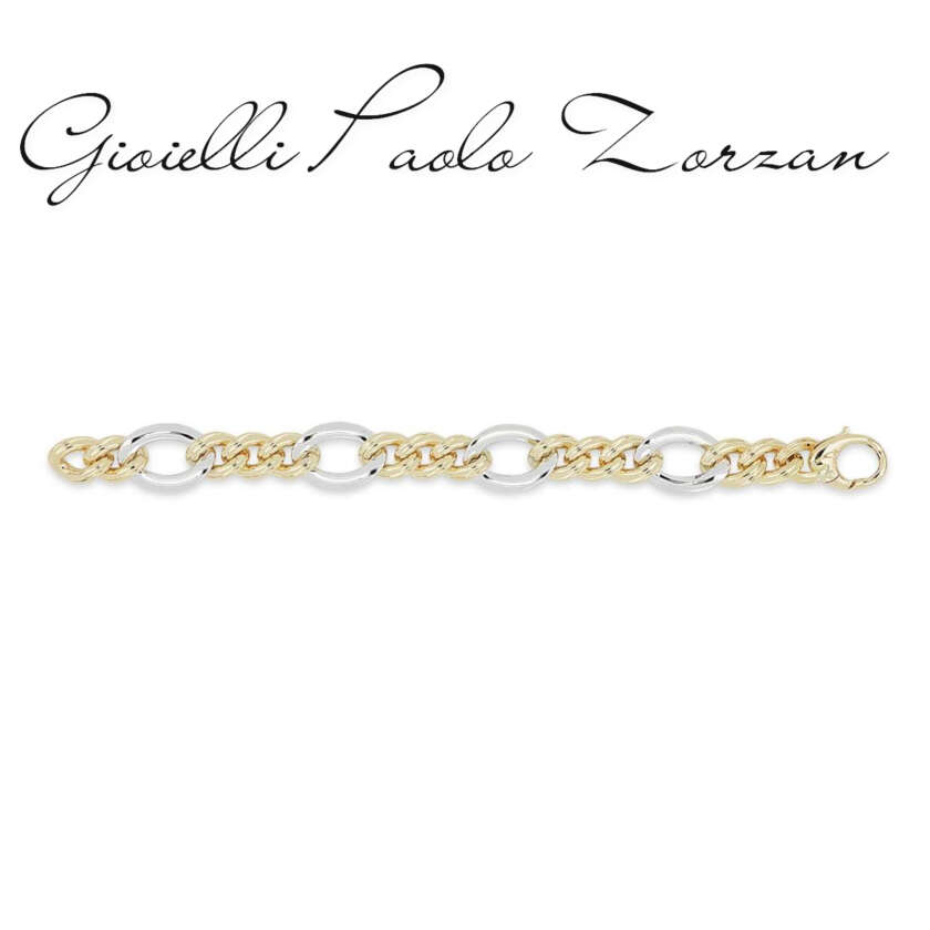 Bracciale Artlinea in oro giallo e bianco 18kt BV024/C-LI  Bracciali a Maglia