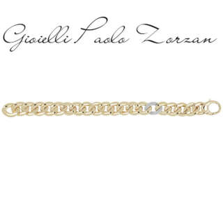 Bracciale Artlinea in oro giallo e bianco 18kt BV916/C-LN  Bracciali a Maglia