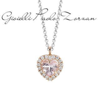 Collana Artlinea in oro 18 kt con Morganite e Diamanti CD471/MO-LH  Girocolli