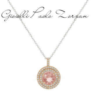 Collana Artlinea in oro 18 kt con Morganite e Diamanti CD655/MO-LH  Girocolli