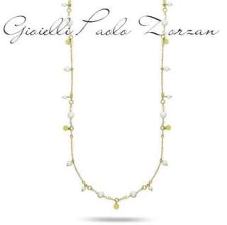 Collana Rue des mille lunga con perle pendenti e medaglie  WHITESIDE  CL-019-M4-AU  Collane Lunghe