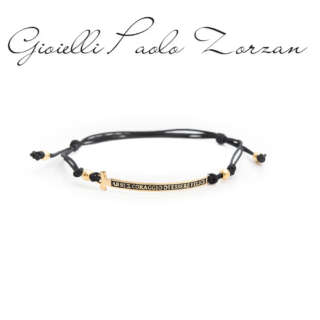 Bracciale Agios Unisex Agios Gioielli Religiosi Felix Cordoncino nero  AGI 267/B-O-N  Bracciali