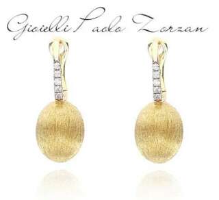 Orecchini Nanis  "BABY CILIEGINA" con boule pendente in oro e dettagli di diamanti OS41-583  Orecchini Pendenti