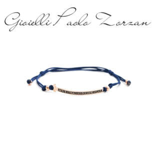 Bracciale Agios Unisex Agios Gioielli Religiosi Felix Cordoncino blu' AGI 267/B-R-B  Bracciali