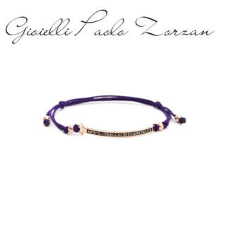 Bracciale Agios Unisex Agios Gioielli Religiosi Felix Cordoncino Viola AGI 267/B-R-V  Bracciali