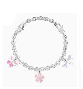 Bracciale regolabile con ciondolo farfalla Primavera 732285  Bracciali a Maglia