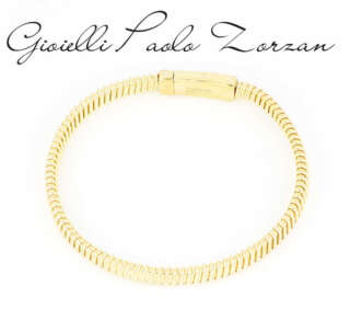 Bracciale in argento dorato CZNEW-23  Bracciali a Maglia