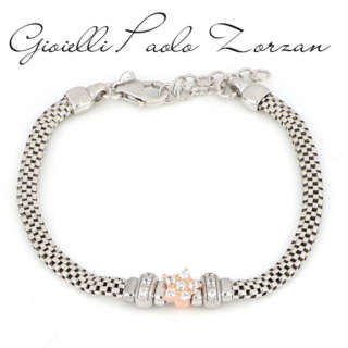 Bracciale in argento 925 e zirconi CZNEW-145  Bracciali a Maglia