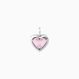 Ciondolo kidult a forma di cuore in glass rosa Energia vita 741092  Elementi per Bracciali