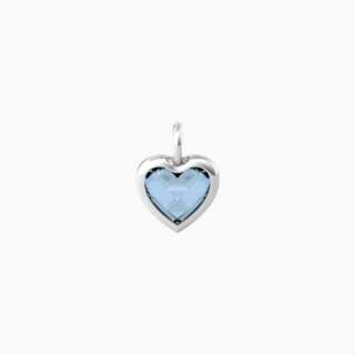 Ciondolo kidult a forma di cuore in glass azzurro Energia vita 741095  Elementi per Bracciali