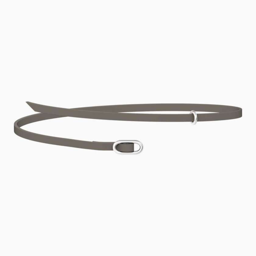 Choker-bracciale kidult componibile in camoscio grigio Skinny 751234